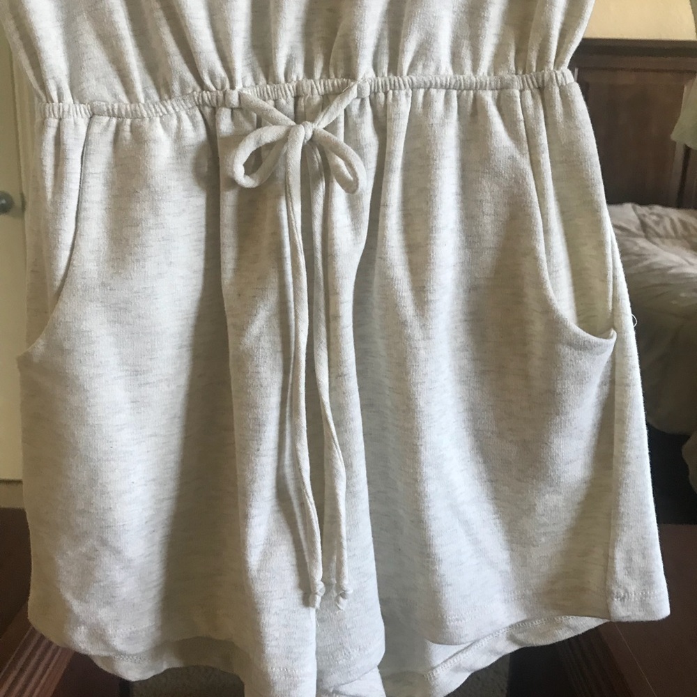 Beige Open Back Romper - Picture 6 of 11